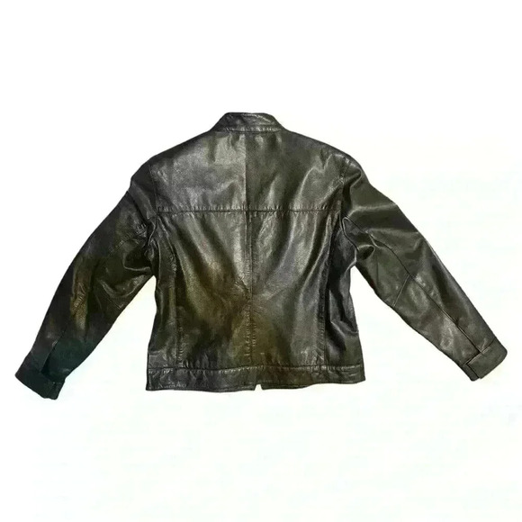 Vintage Helline Germany 100% Leather Women’s Motorcycle Biker Jacket EUR sz 40 - Picture 9 of 15